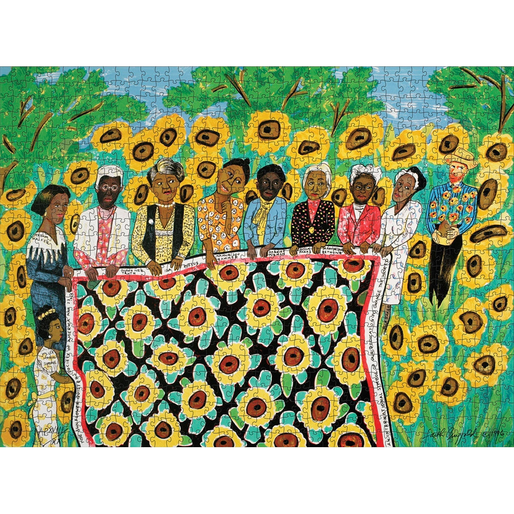 Faith Ringgold Sunflower Quilting Bee Puzzle