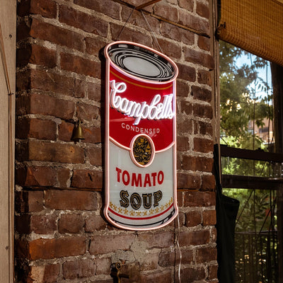 Andy Warhol Campbell's Soup Neon Sign
