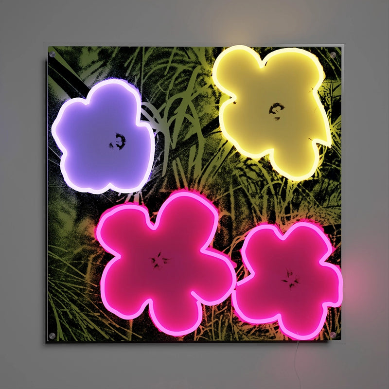 Andy Warhol Flowers Neon Sign