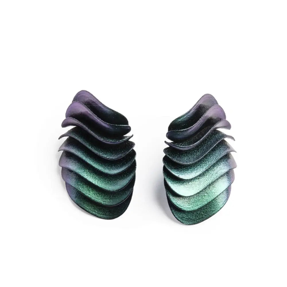 Athena Clip Earrings - Holographic