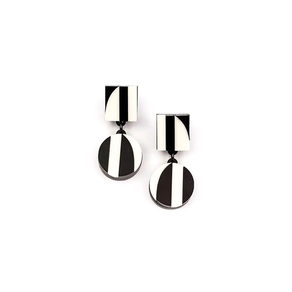 Aurora Two Lines Dangle Earrings