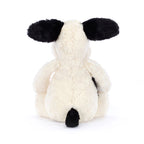 Bashful Rufferty Black & Cream Puppy Plush