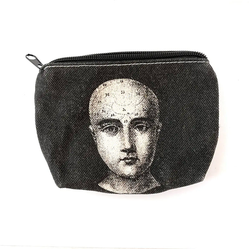 Graphic Printed Canvas Coin Purse