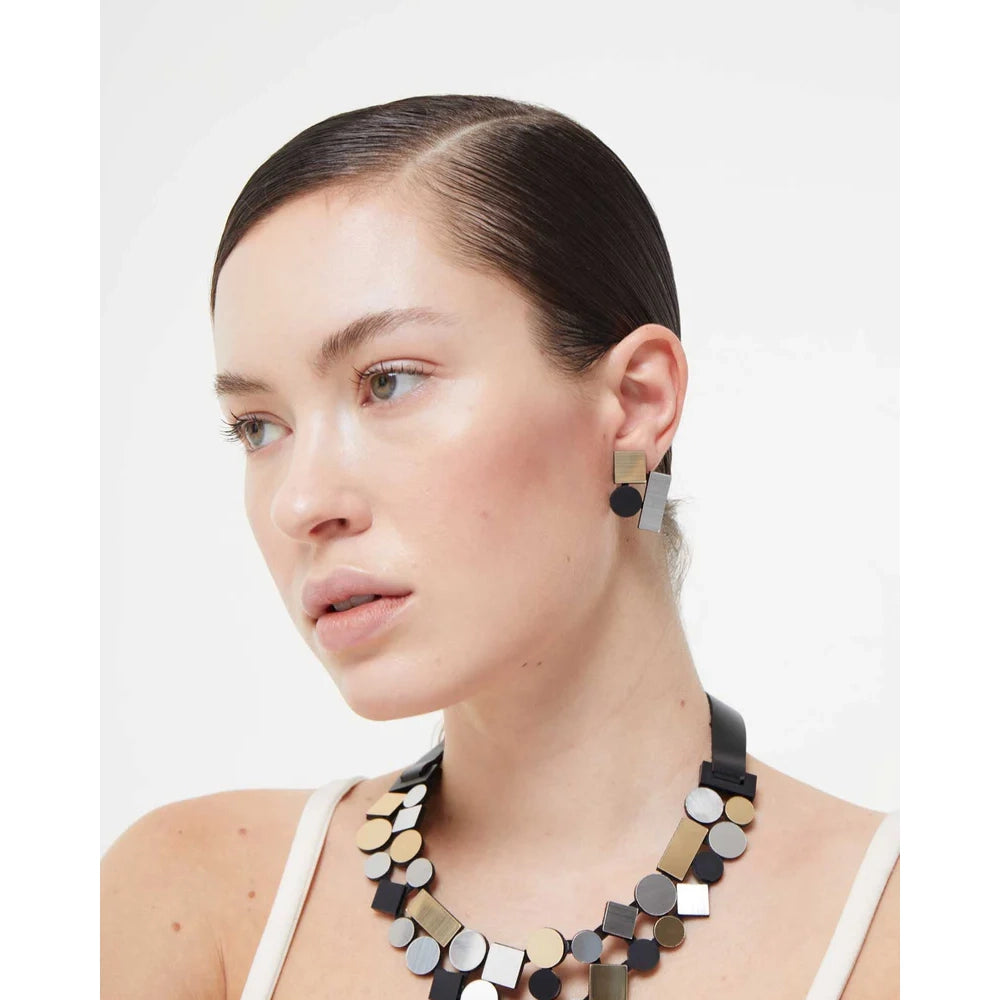 Bauhaus Small Clip-On Earrings
