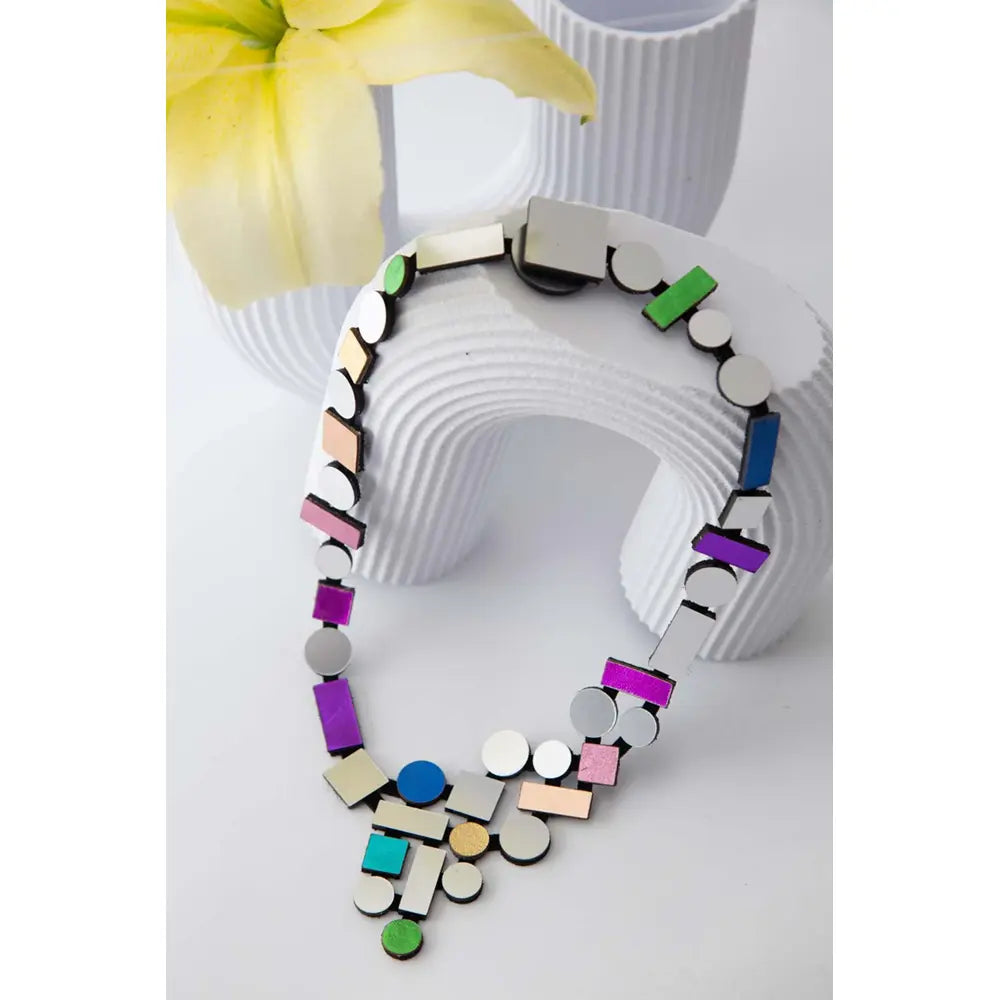 Bauhaus V Rainbow Necklace