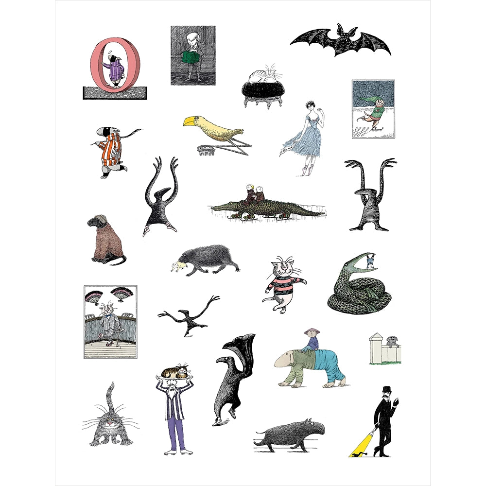 Edward Gorey Sticker Book
