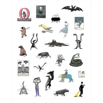 Edward Gorey Sticker Book
