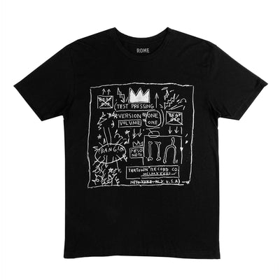 Basqiuat t-shirt featuring his Beat Bop artwork 
