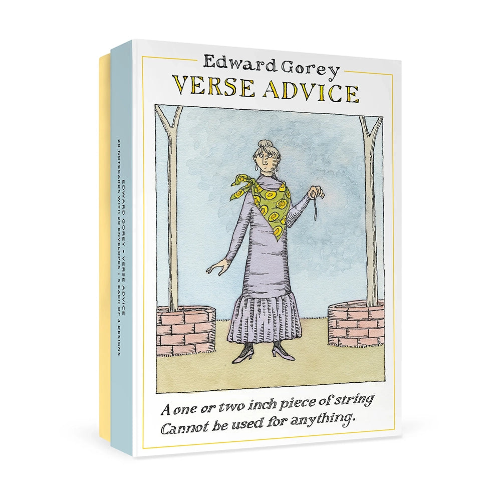 Edward Gorey Verse Advice Boxed Notecards