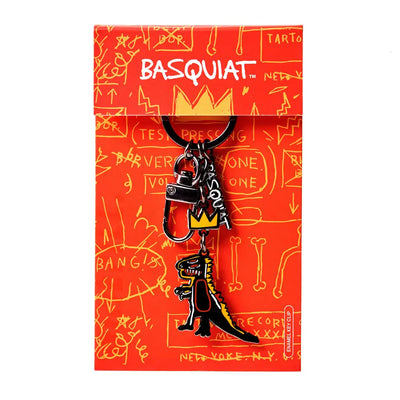 Basquiat Crowned T-Rex Keychain