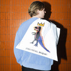 Basquiat Pez Dispenser Reflective Tote Bag & Zip Pocket