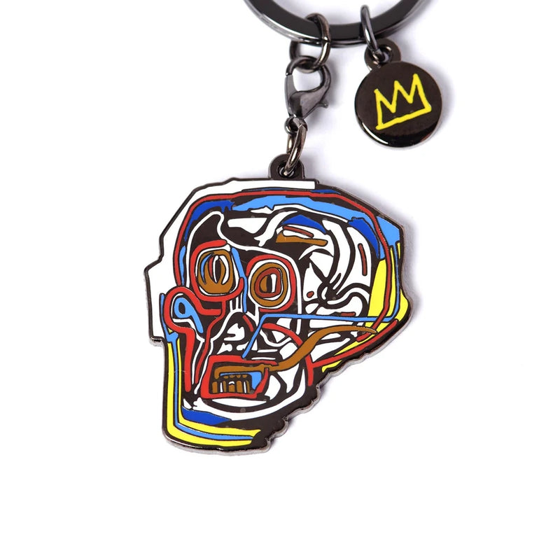 Basquiat Skull Keychain