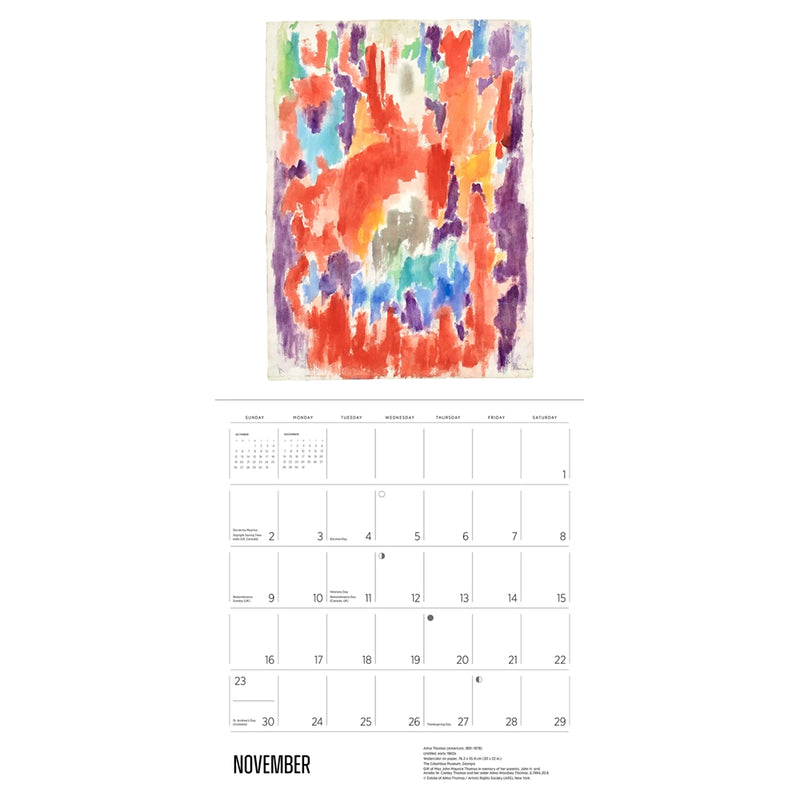 Alma Thomas 2025 Wall Calendar