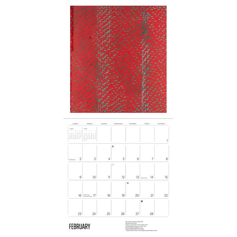 Alma Thomas 2025 Wall Calendar