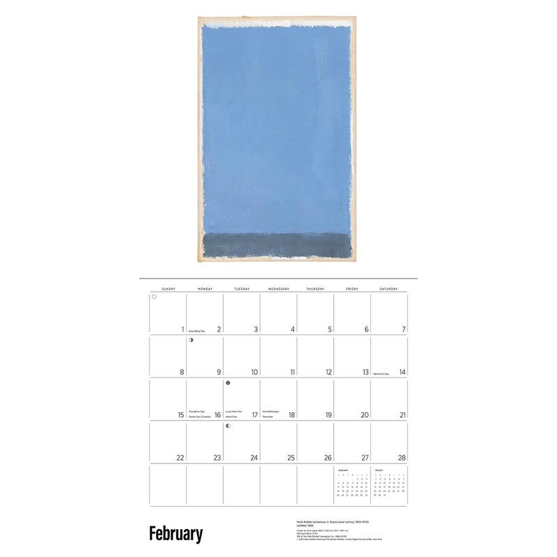 Rothko 2026 Wall Calendar