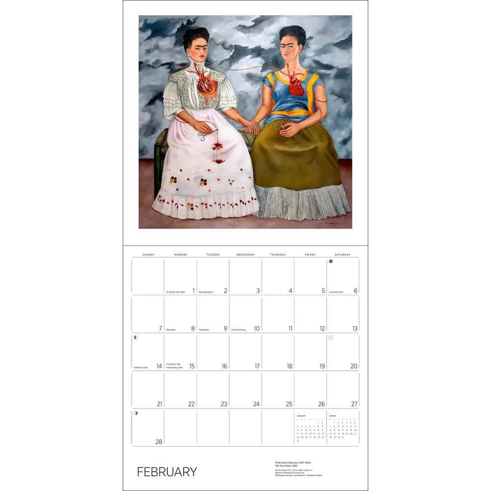 Frida Kahlo 2027 Wall Calendar