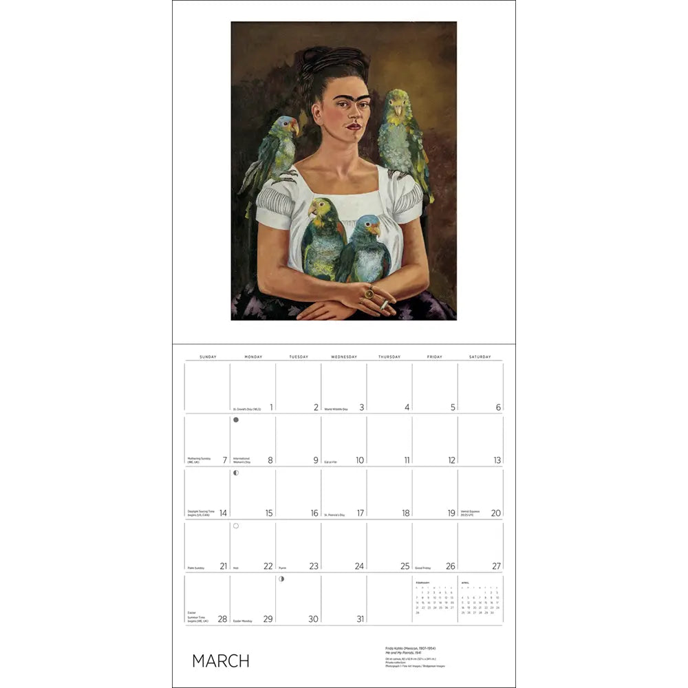 Frida Kahlo 2027 Wall Calendar