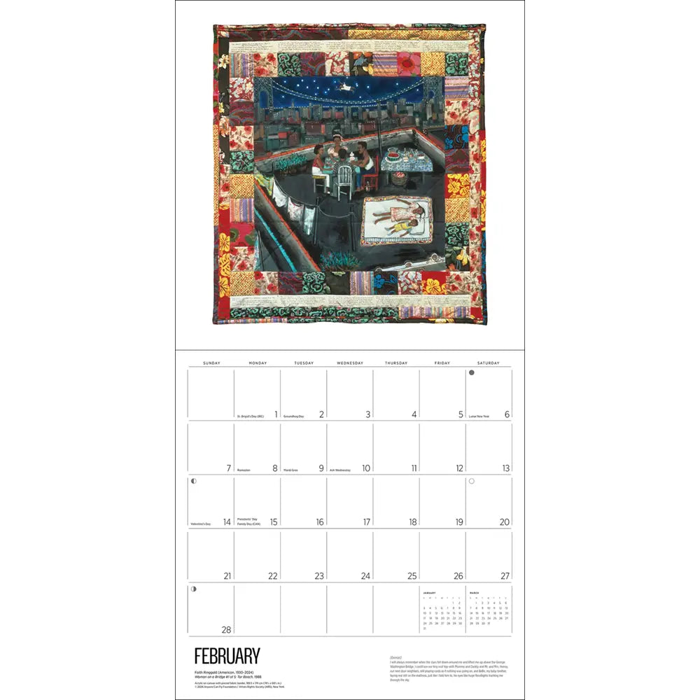 Faith Ringgold 2027 Wall Calendar