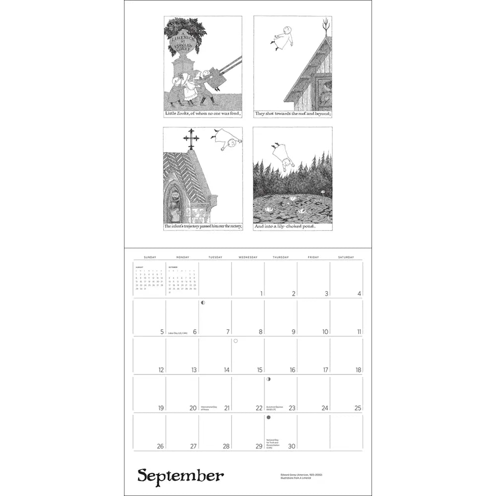 Edward Gorey 2027 Wall Calendar