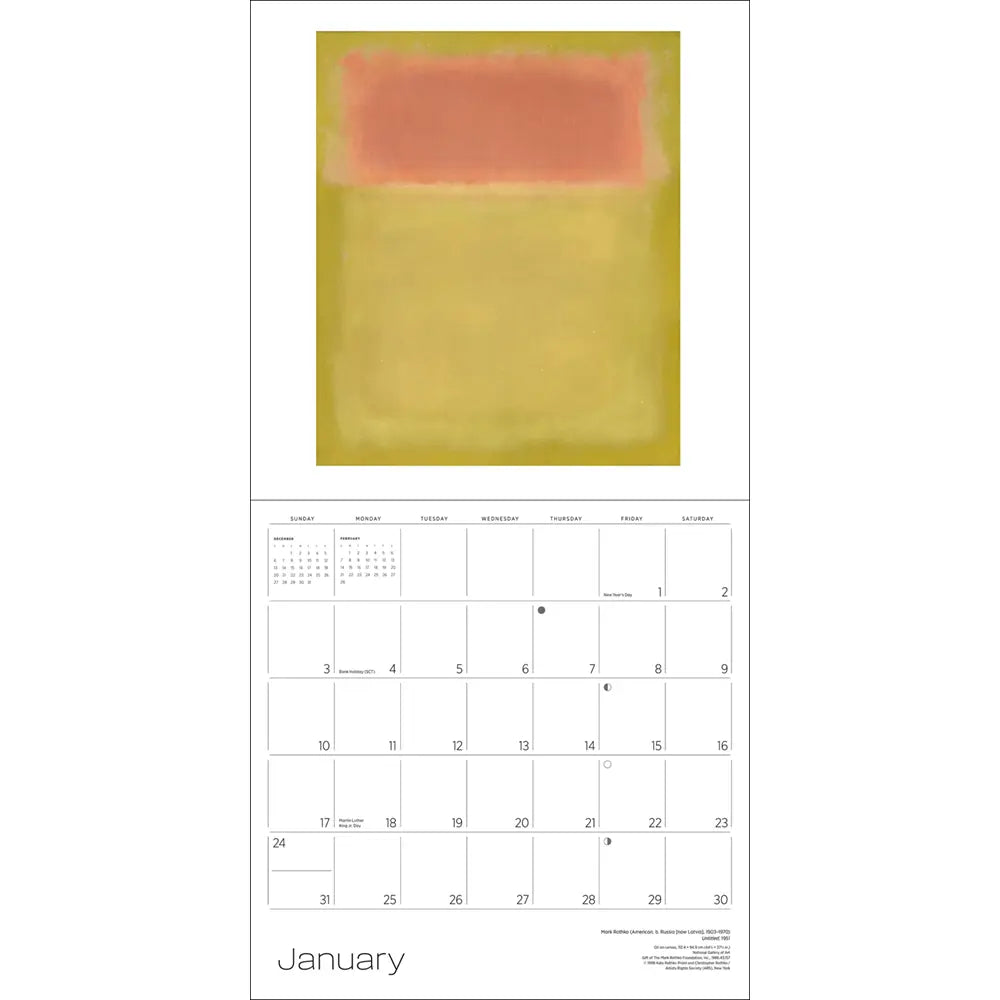Rothko 2027 Wall Calendar
