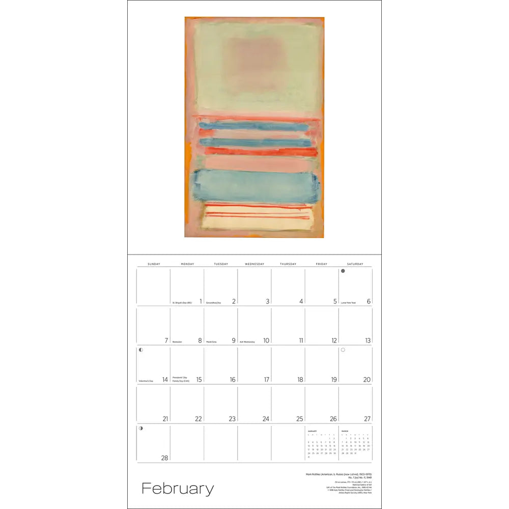 Rothko 2027 Wall Calendar