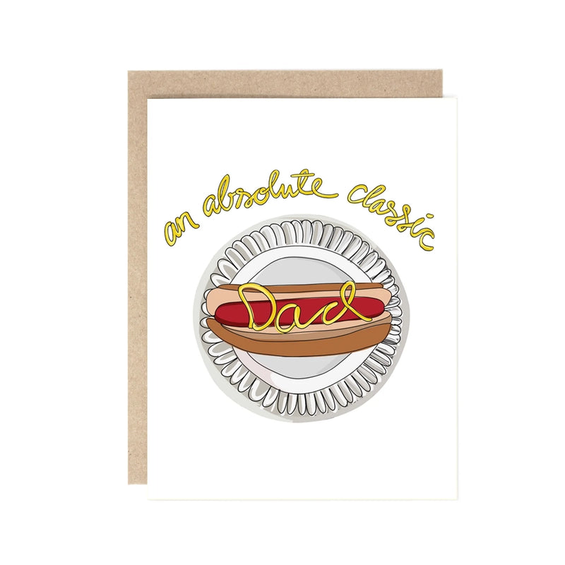 Classic Dad Hot Dog Card