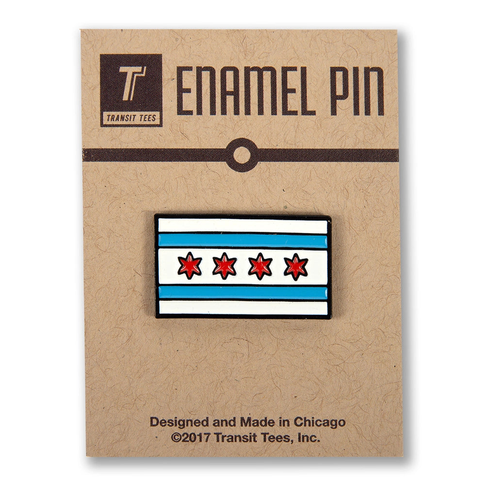 Chicago Flag Pin