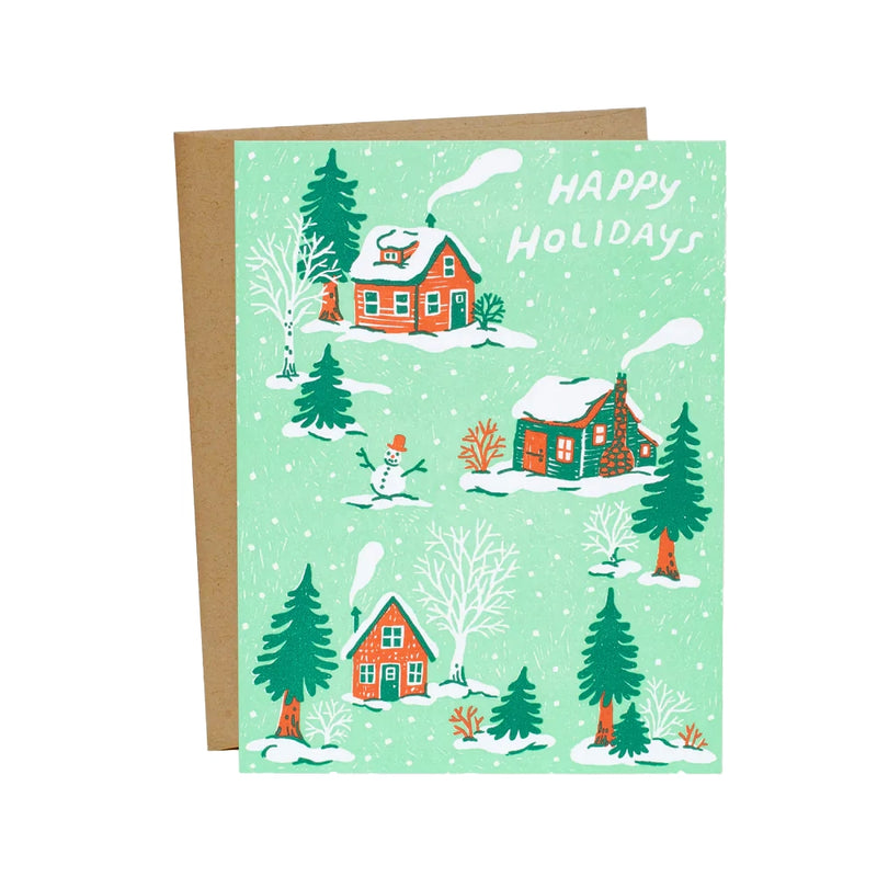 Christmas Cottages Card