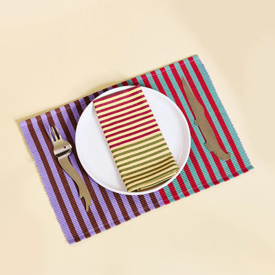 Dusen Dusen Dual Stripe Placemat Set