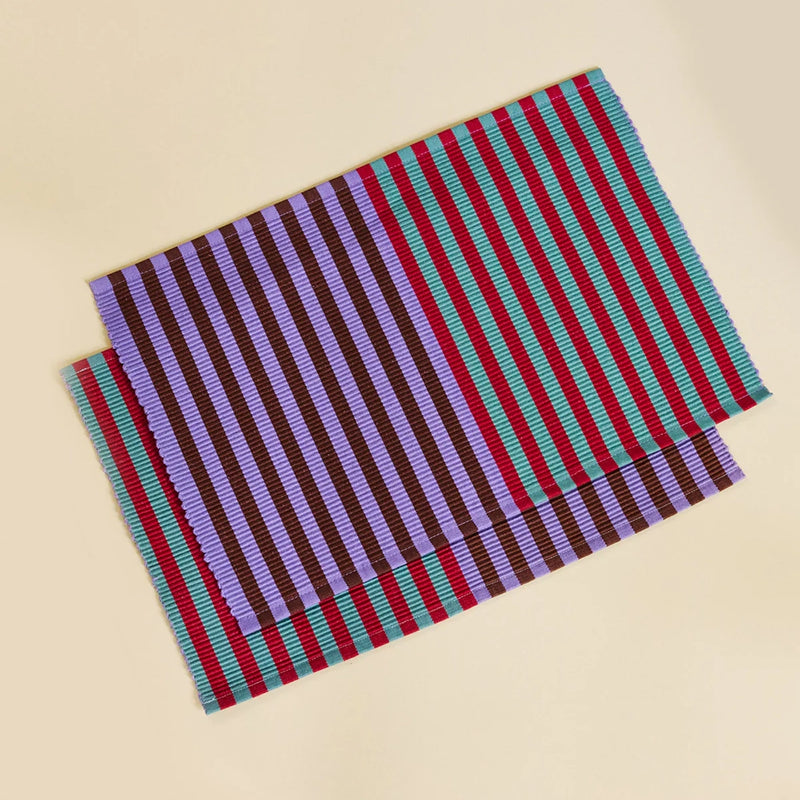 Dusen Dusen Dual Stripe Placemat Set