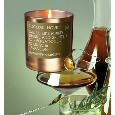 Cocktail Hour Gold Candle