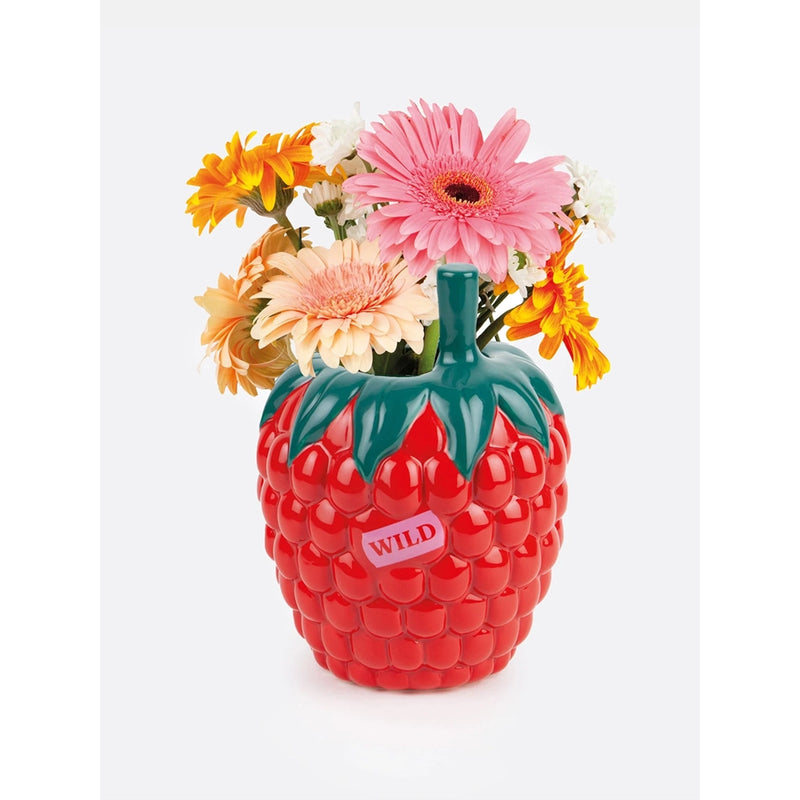 Raspberry Vase