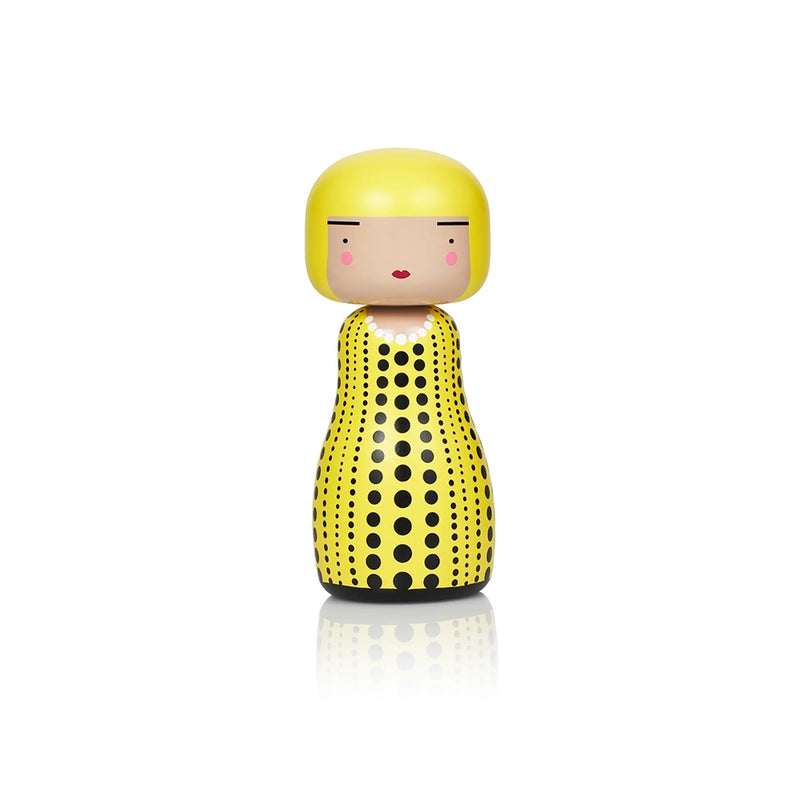 Yayoi Yellow Dot Wood Doll