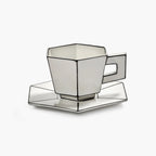 Carte Blanche Porcelain Cup & Saucer Set