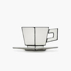 Carte Blanche Porcelain Cup & Saucer Set