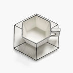 Carte Blanche Porcelain Cup & Saucer Set