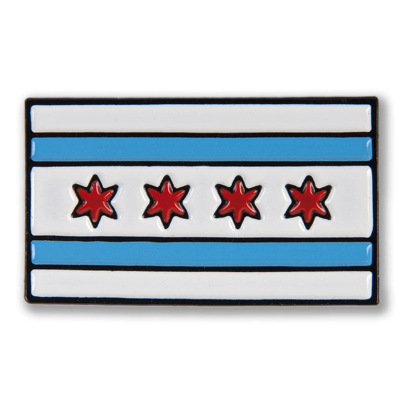 Chicago Flag Pin