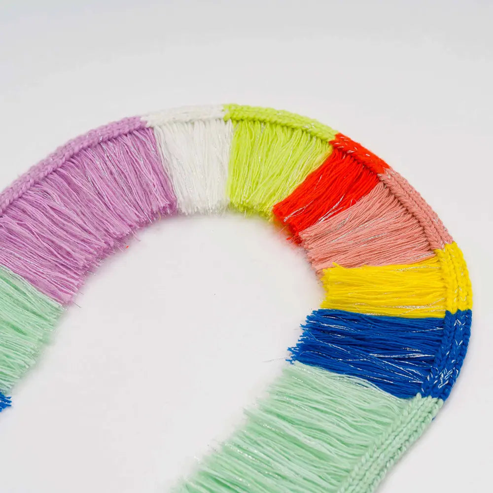 Knit Fringe Garland