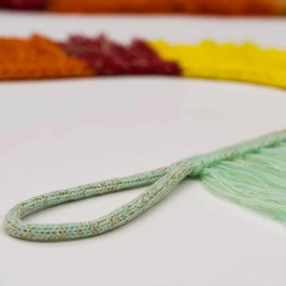 Knit Fringe Garland