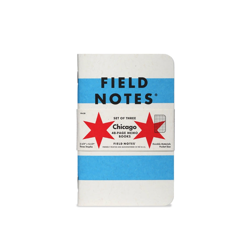 Chicago Flag Memo Notebook Set