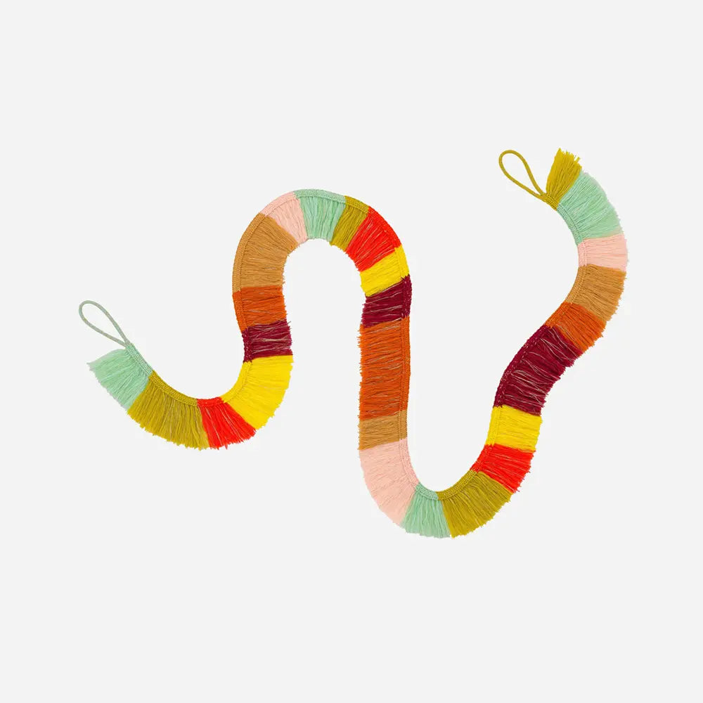 Knit Fringe Garland
