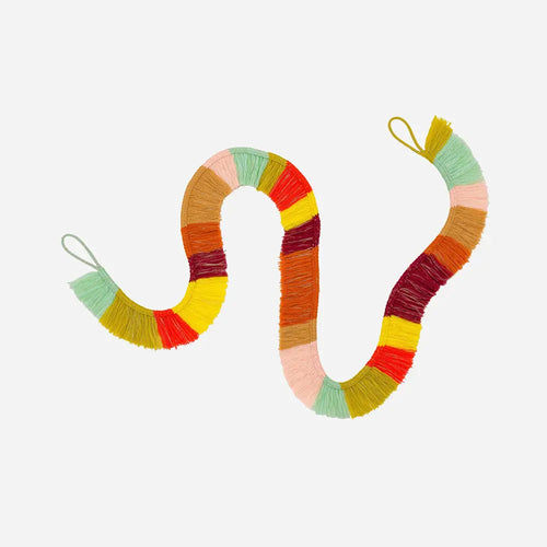 Knit Fringe Garland