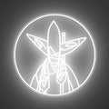 Futura Tondo White Neon Sign