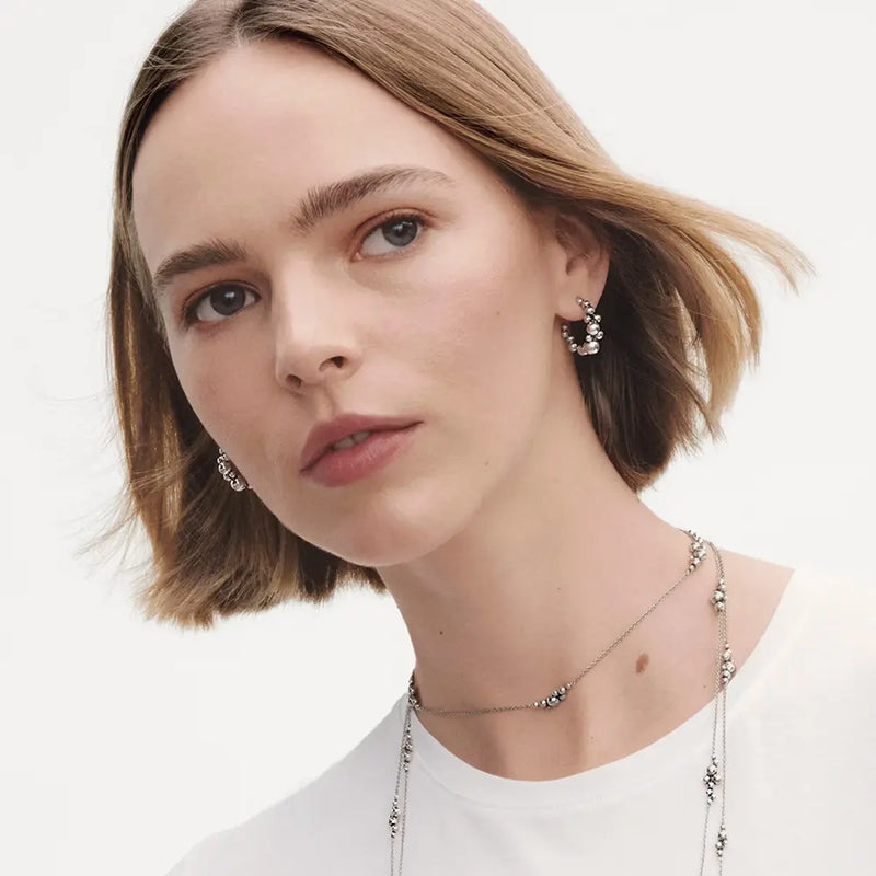 Moonlight Grapes Hoop Earrings