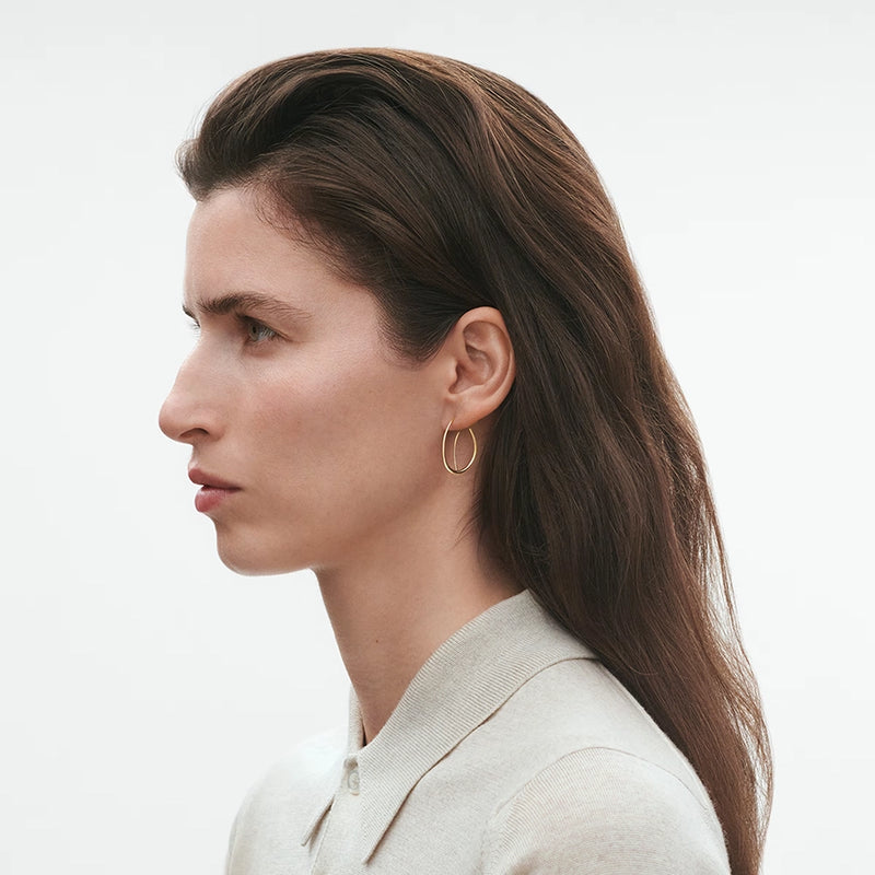 Offspring Double Hoop Earrings - Gold