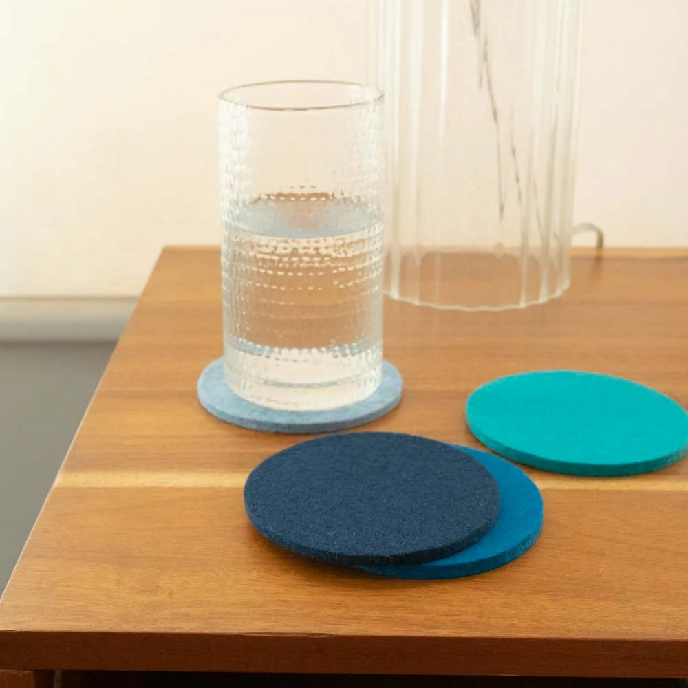 Bierfilzl Round Coasters - Set of 4