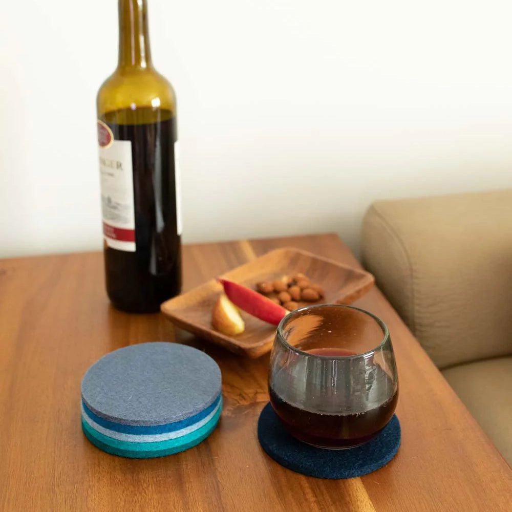 Bierfilzl Round Coasters - Set of 4