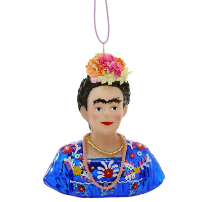 Frida Ornament - Blue