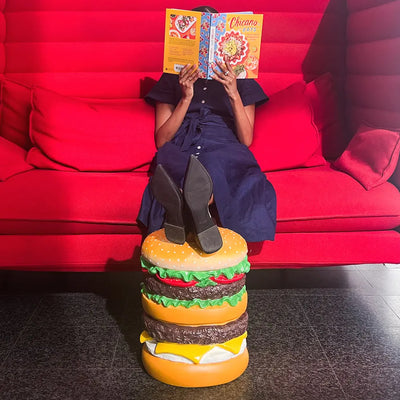 Giant Hamburger Stool