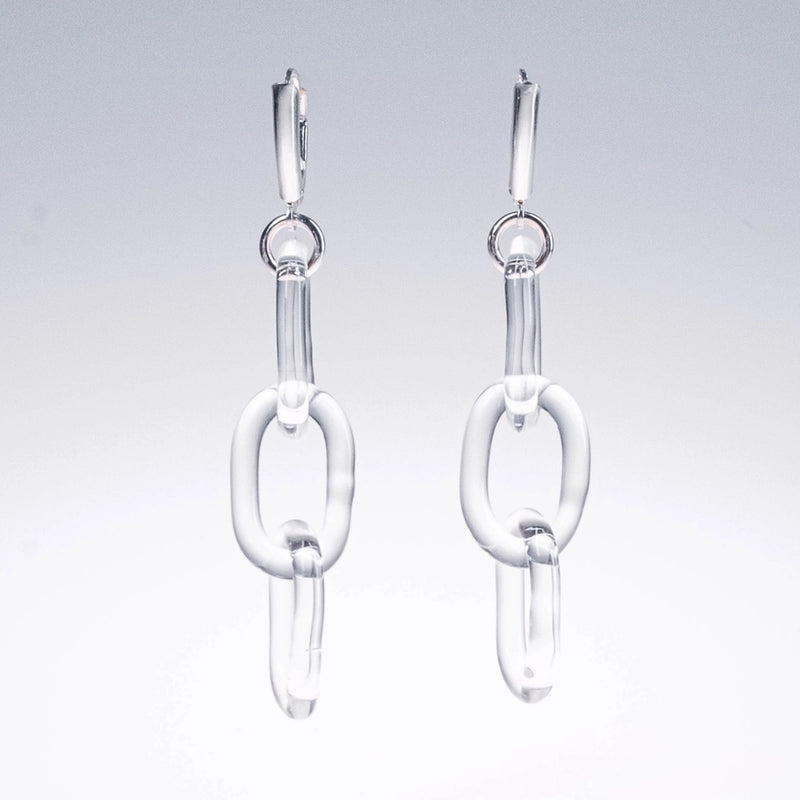 Glass Chain Earrings